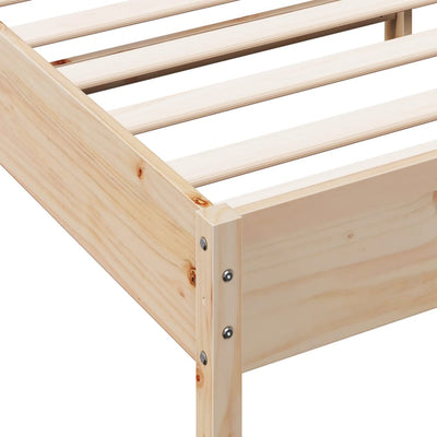 Bed Frame with Headboard 90x190 cm Solid Wood Pine Payday Deals