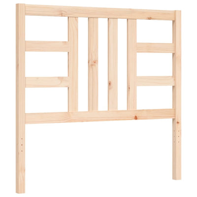 Bed Frame with Headboard 92x187 cm Single Solid Wood Payday Deals