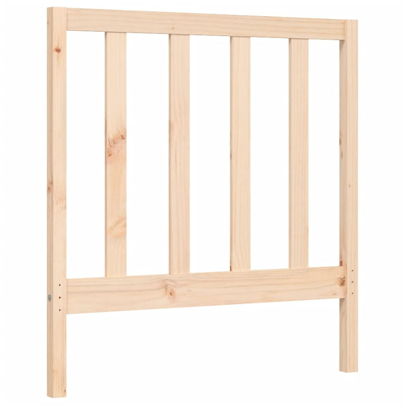 Bed Frame with Headboard 92x187 cm Single Solid Wood Payday Deals