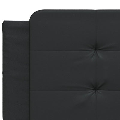 Bed Frame with Headboard Black 153x203 cm Queen Size Faux Leather Payday Deals