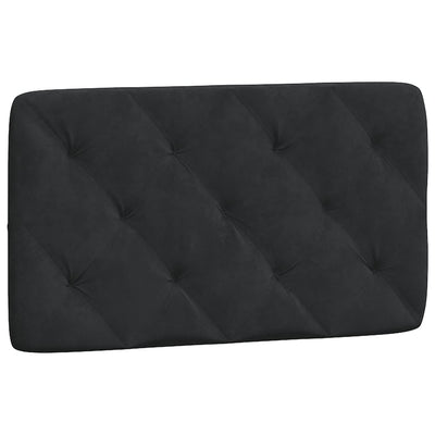 Bed Frame with Headboard Black 92x187 cm Single Size Velvet Payday Deals