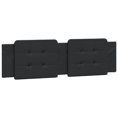 Bed Frame with LED Light Black 183x203 cm King Size Faux Leather Payday Deals