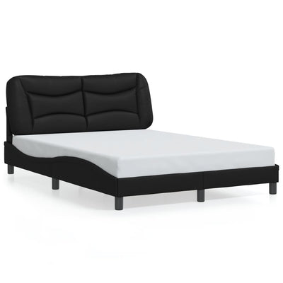 Bed Frame with LED without Mattress Black 137x187 cm Double Payday Deals