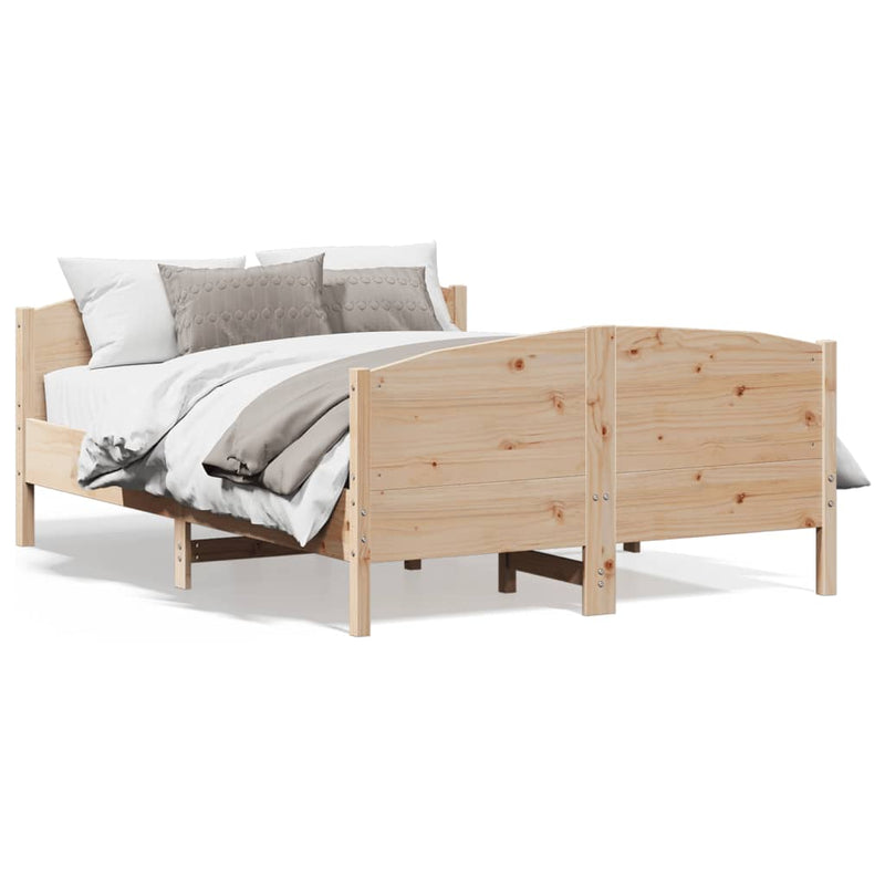 Bed Frame without Mattress 135x190 cm Solid Wood Pine Payday Deals