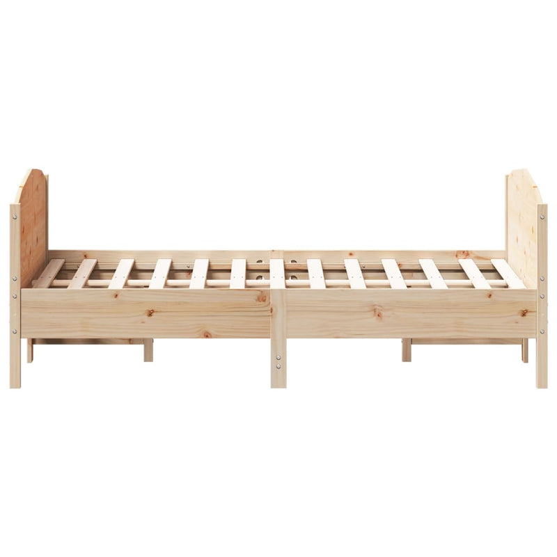 Bed Frame without Mattress 135x190 cm Solid Wood Pine Payday Deals