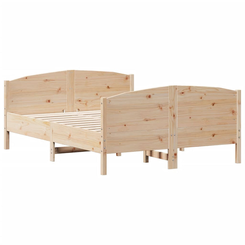 Bed Frame without Mattress 135x190 cm Solid Wood Pine Payday Deals