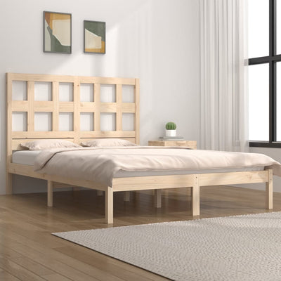 Bed Frame without Mattress 135x190 cm Solid Wood Pine Payday Deals