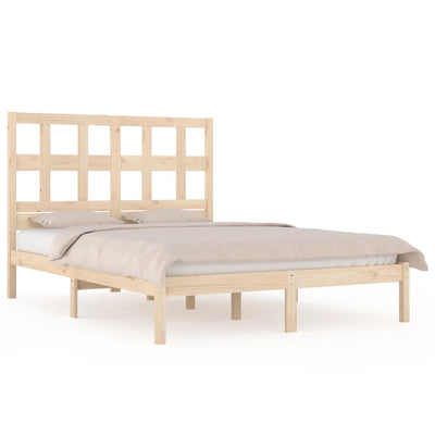 Bed Frame without Mattress 135x190 cm Solid Wood Pine Payday Deals