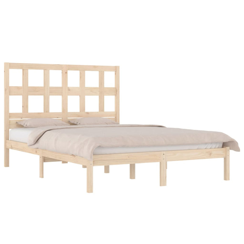 Bed Frame without Mattress 135x190 cm Solid Wood Pine Payday Deals
