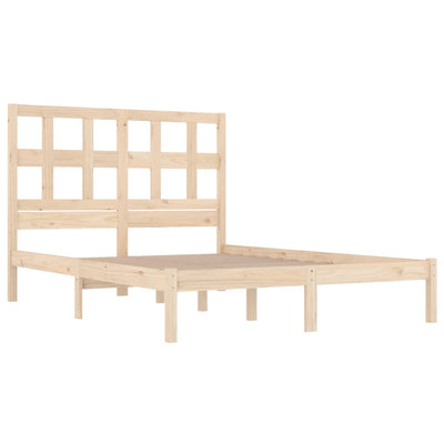 Bed Frame without Mattress 135x190 cm Solid Wood Pine Payday Deals