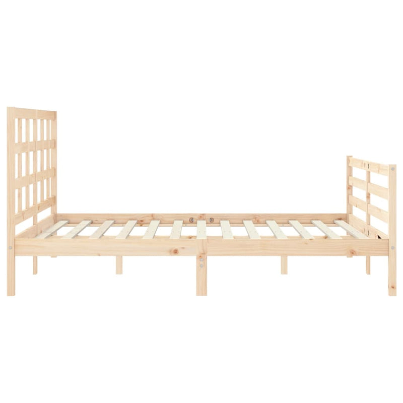 Bed Frame without Mattress 150x200 cm Solid Wood Payday Deals