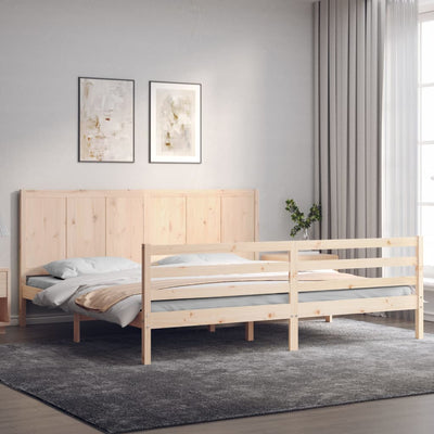 Bed Frame without Mattress 183x203 cm King Solid Wood Payday Deals