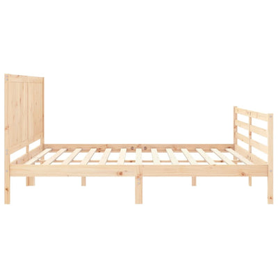Bed Frame without Mattress 183x203 cm King Solid Wood Payday Deals