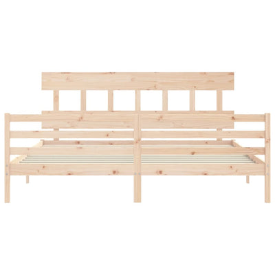 Bed Frame without Mattress 183x203 cm King Solid Wood Payday Deals