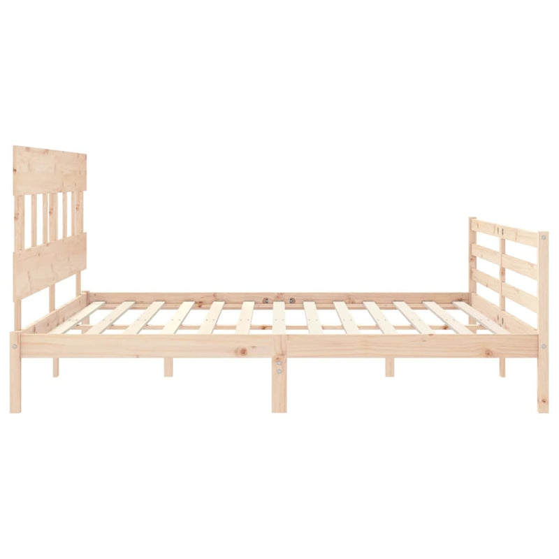 Bed Frame without Mattress 183x203 cm King Solid Wood Payday Deals
