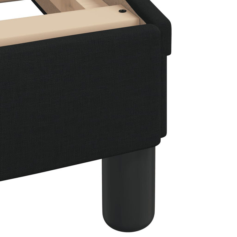 Bed Frame without Mattress Black 107x203 cm King Single Fabric Payday Deals