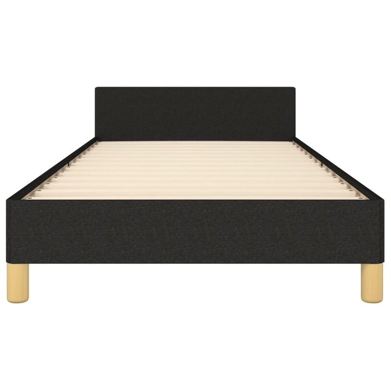 Bed Frame without Mattress Black 107x203 cm King Single Size Fabric Payday Deals