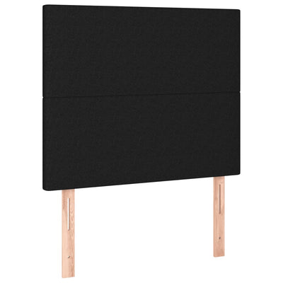Bed Frame without Mattress Black 107x203 cm King Single Size Fabric Payday Deals