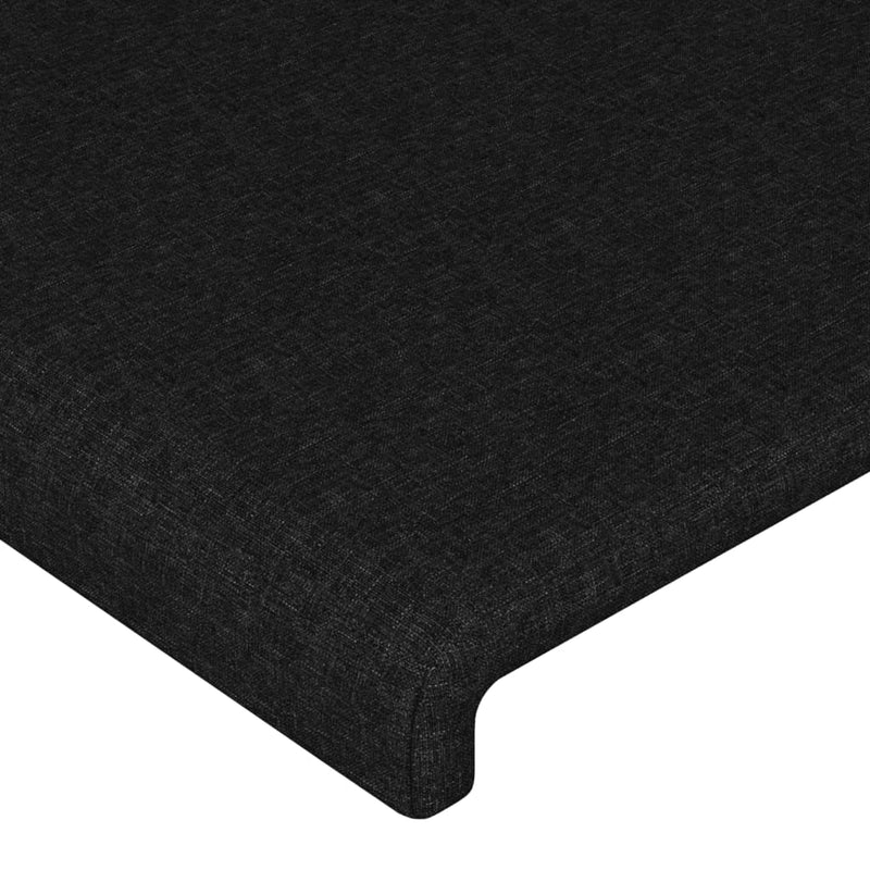 Bed Frame without Mattress Black 107x203 cm King Single Size Fabric Payday Deals