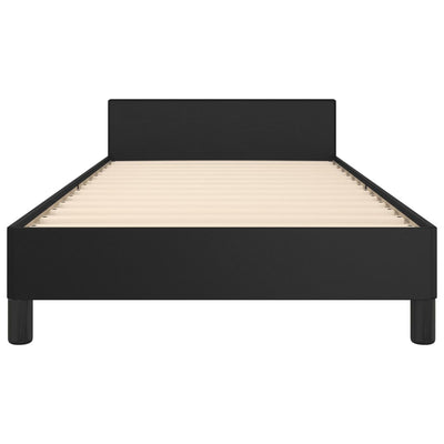 Bed Frame without Mattress Black 107x203 cm King Single Size Velvet Payday Deals