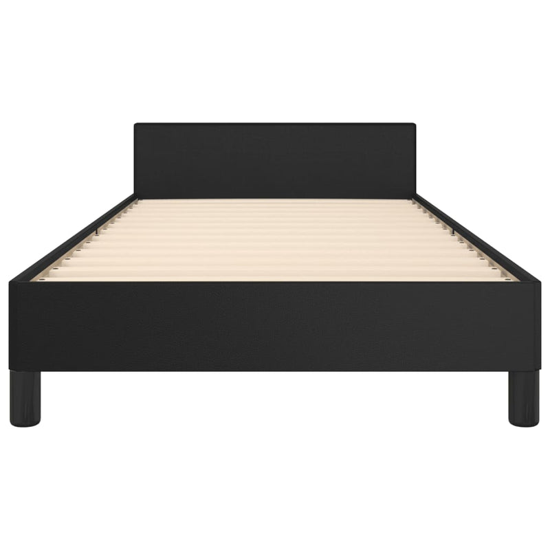 Bed Frame without Mattress Black 107x203 cm King Single Size Velvet Payday Deals