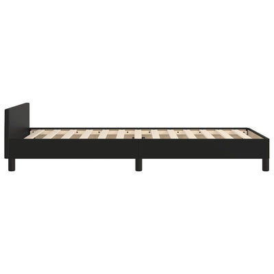 Bed Frame without Mattress Black 107x203 cm King Single Size Velvet Payday Deals