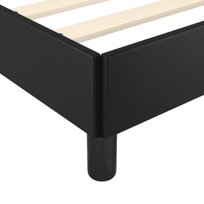 Bed Frame without Mattress Black 107x203 cm King Single Size Velvet Payday Deals
