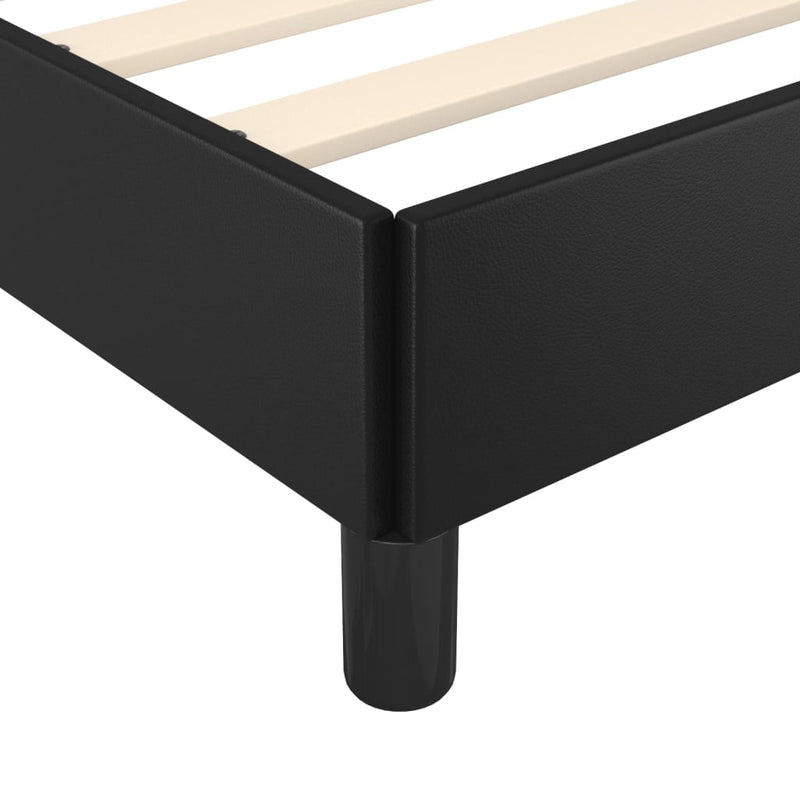 Bed Frame without Mattress Black 107x203 cm King Single Size Velvet Payday Deals