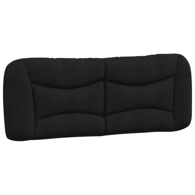 Bed Frame without Mattress Black 137x187 cm Double Fabric Payday Deals