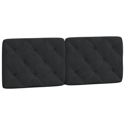 Bed Frame without Mattress Black 137x187 cm Double Velvet Payday Deals