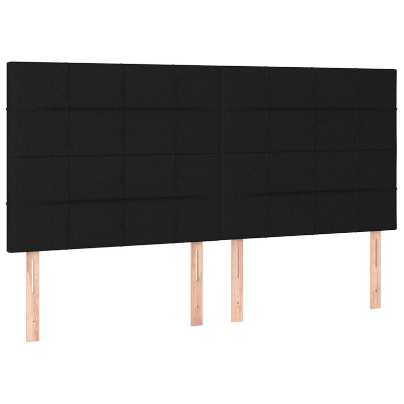 Bed Frame without Mattress Black 152x203 cm Queen Fabric Payday Deals