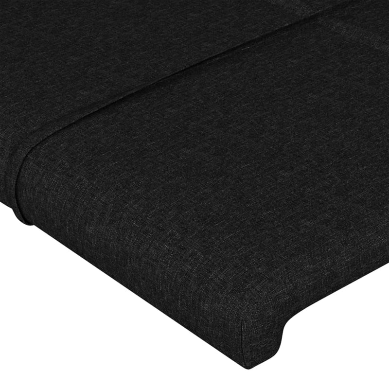 Bed Frame without Mattress Black 152x203 cm Queen Fabric Payday Deals