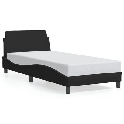 Bed Frame without Mattress Black 90x190 cm Fabric Payday Deals