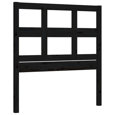 Bed Frame without Mattress Black 90x190 cm Solid Wood Pine Payday Deals