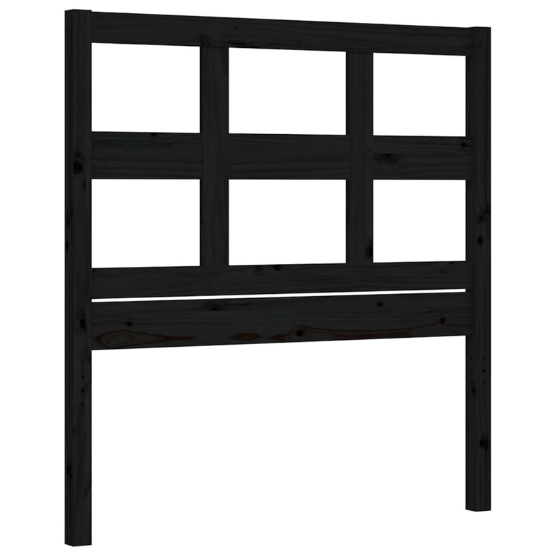 Bed Frame without Mattress Black 90x190 cm Solid Wood Pine Payday Deals