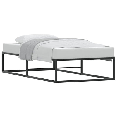 Bed Frame without Mattress Black 92x187 cm Single Metal Payday Deals