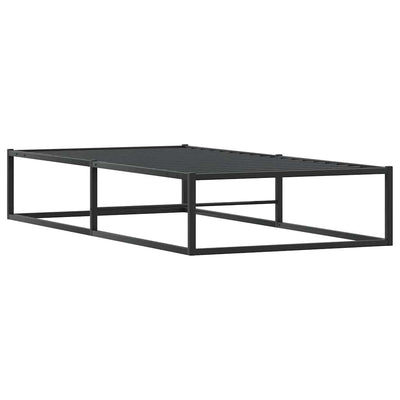 Bed Frame without Mattress Black 92x187 cm Single Metal Payday Deals