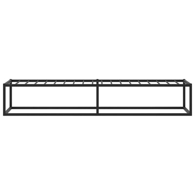 Bed Frame without Mattress Black 92x187 cm Single Metal Payday Deals