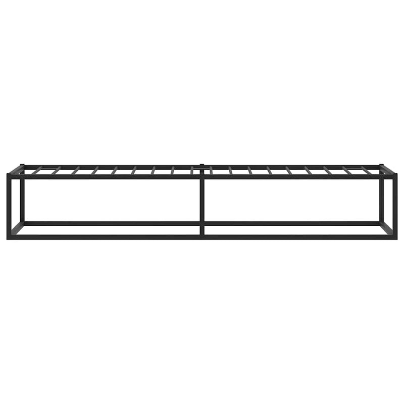 Bed Frame without Mattress Black 92x187 cm Single Metal Payday Deals