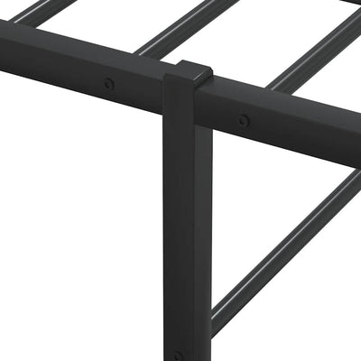 Bed Frame without Mattress Black 92x187 cm Single Metal Payday Deals