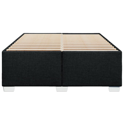 Bed Frame without Mattress Black Double Fabric Payday Deals
