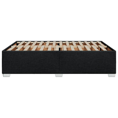 Bed Frame without Mattress Black Double Fabric Payday Deals