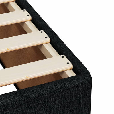 Bed Frame without Mattress Black Double Fabric Payday Deals
