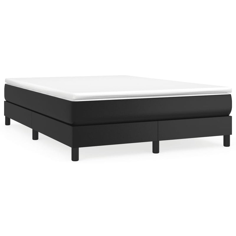 Bed Frame without Mattress Black Double Faux Leather Payday Deals