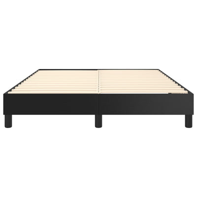 Bed Frame without Mattress Black Double Faux Leather Payday Deals