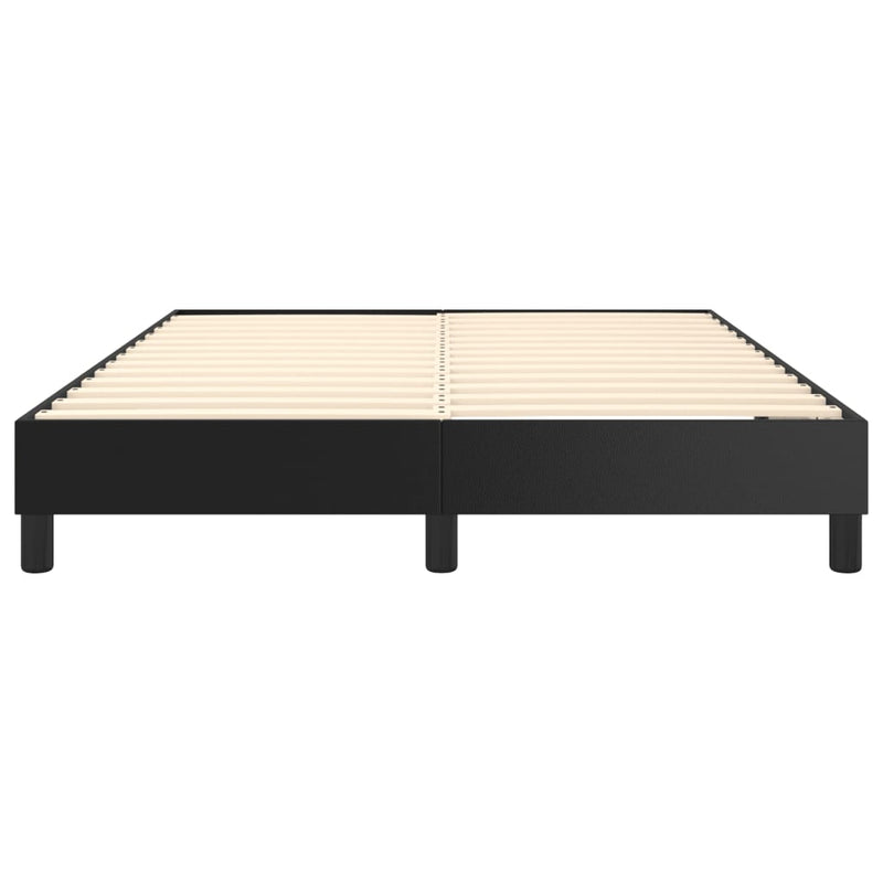 Bed Frame without Mattress Black Double Faux Leather Payday Deals