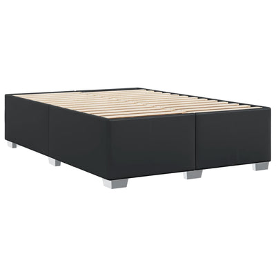 Bed Frame without Mattress Black Double Faux Leather Payday Deals