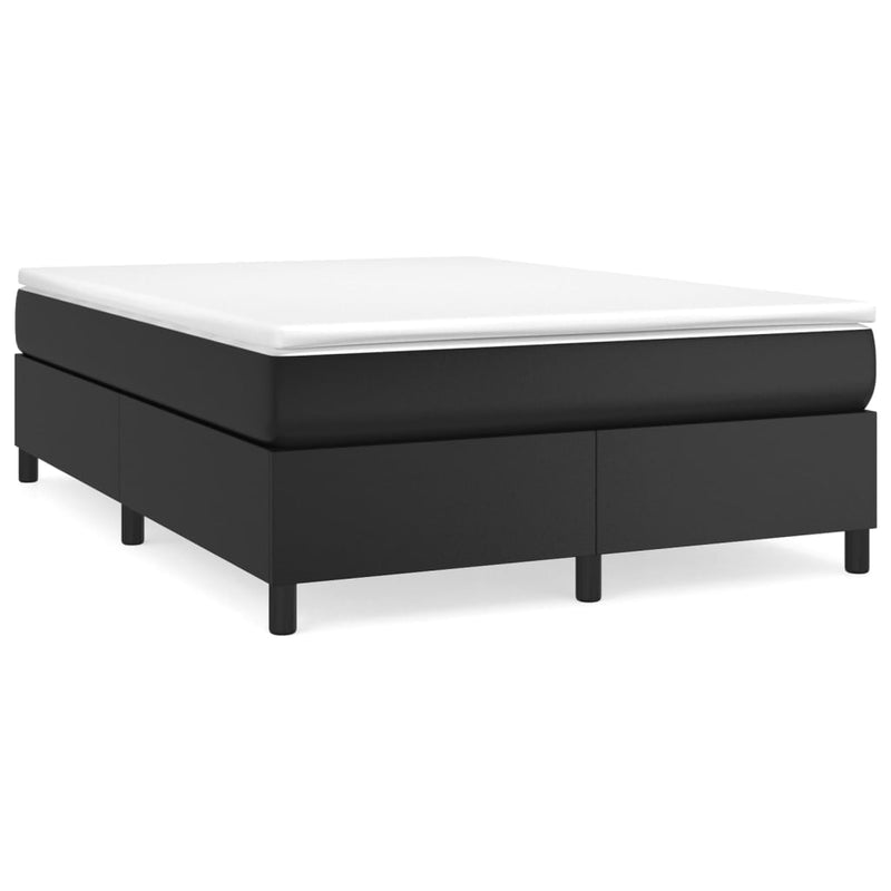 Bed Frame without Mattress Black Double Faux Leather Payday Deals