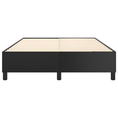 Bed Frame without Mattress Black Double Faux Leather Payday Deals