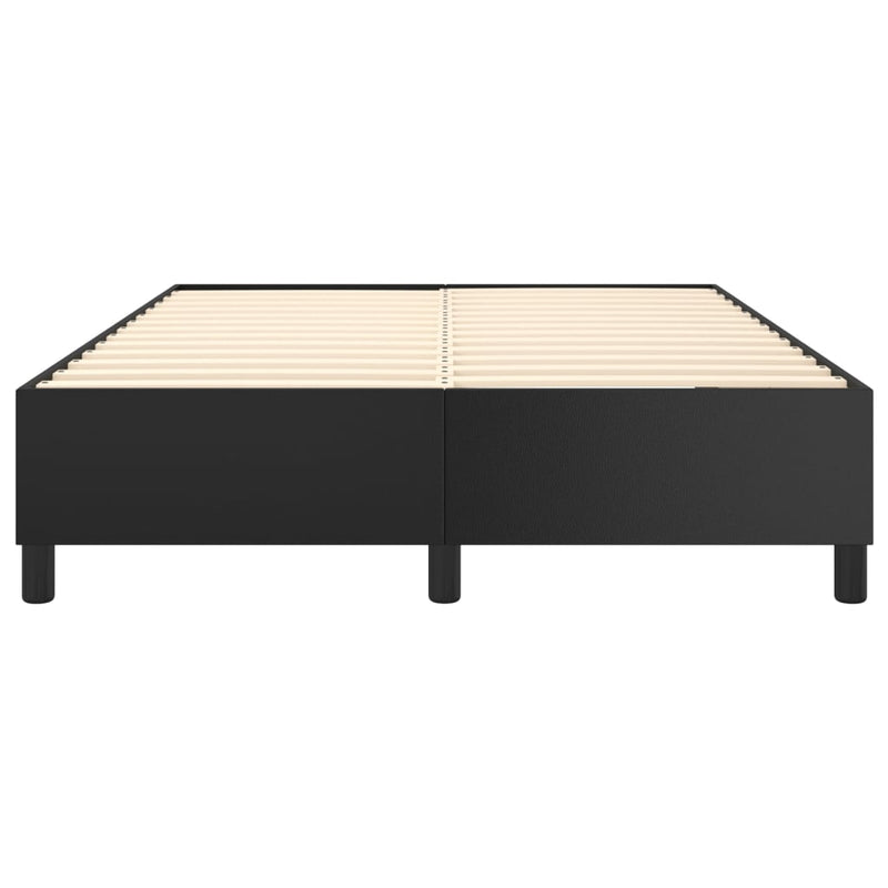 Bed Frame without Mattress Black Double Faux Leather Payday Deals